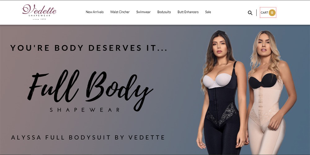Vedette Full Body Shapewear w/arm compression – Vedette Store